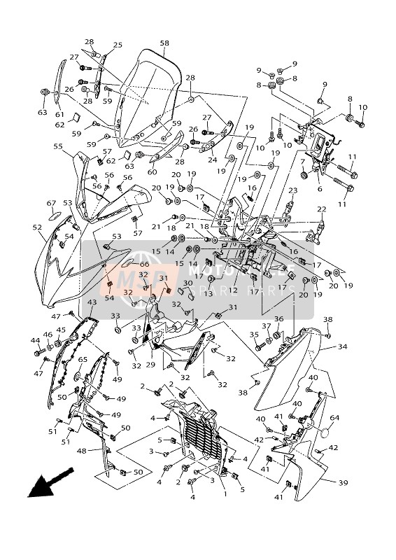 Yamaha XMAX 300 2021 Windshield 2 for a 2021 Yamaha XMAX 300